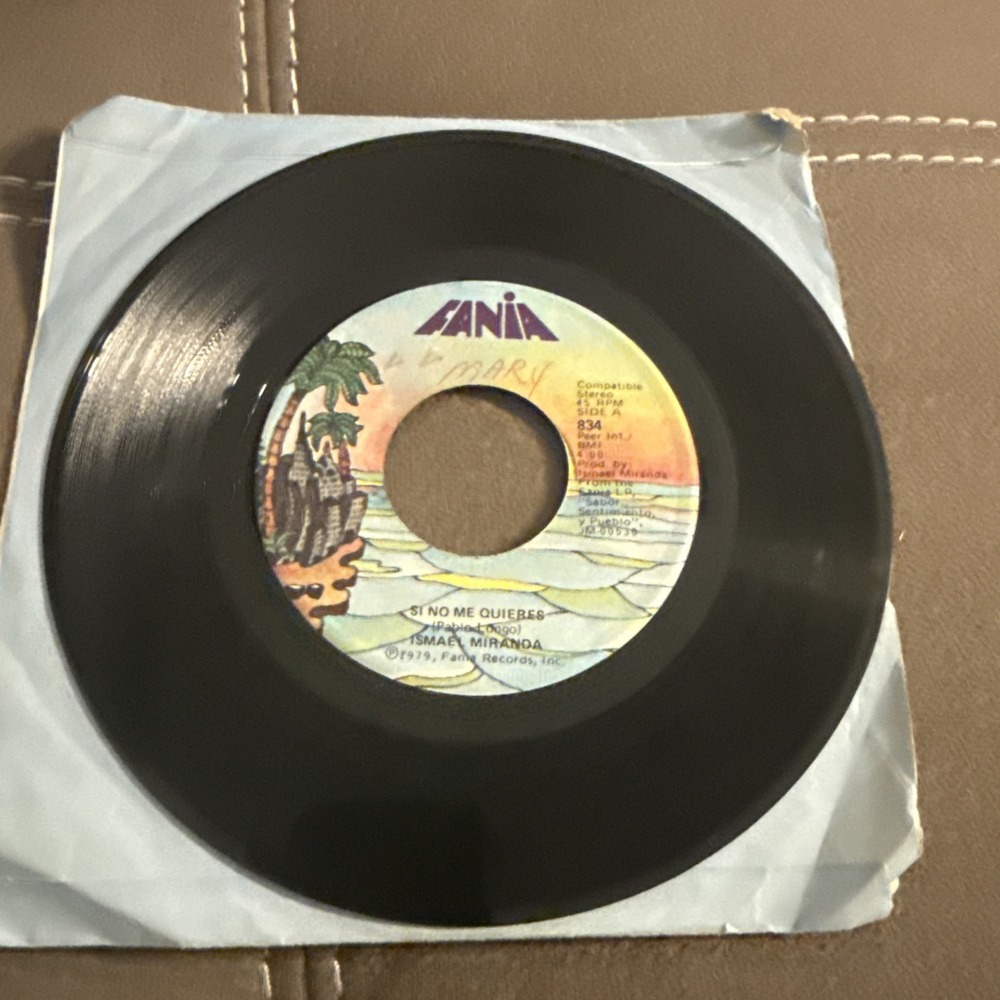 Ismael Miranda La Lluvia Que Cae / Si No Me Quieres 45 Fania 834 Salsa 1978 VG
